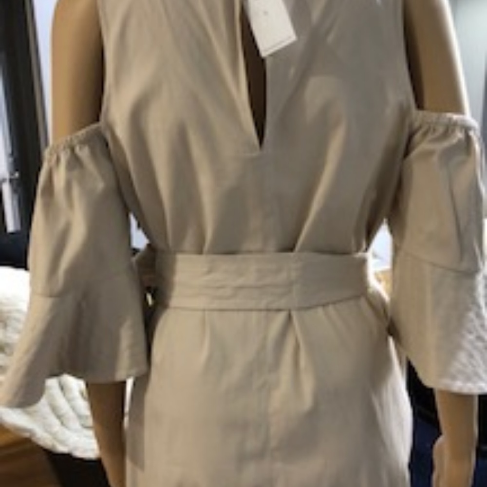 Banana Republic Flutter Sleeve twill Dress - Picture 4 of 5